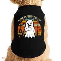 This Is Boo Sheet Ghost Spooky Sunset Funny Doggie Tank thumb 0