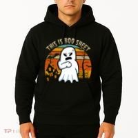 This Is Boo Sheet Ghost Spooky Sunset Funny Hoodie thumb 2