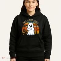 This Is Boo Sheet Ghost Spooky Sunset Funny Hoodie thumb 5