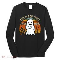 This Is Boo Sheet Ghost Spooky Sunset Funny Long Sleeve Shirt thumb 0