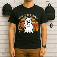 This Is Boo Sheet Ghost Spooky Sunset Funny T-Shirt thumb 6
