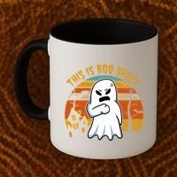 This Is Boo Sheet Ghost Spooky Sunset Funny Coffee Mug thumb 2