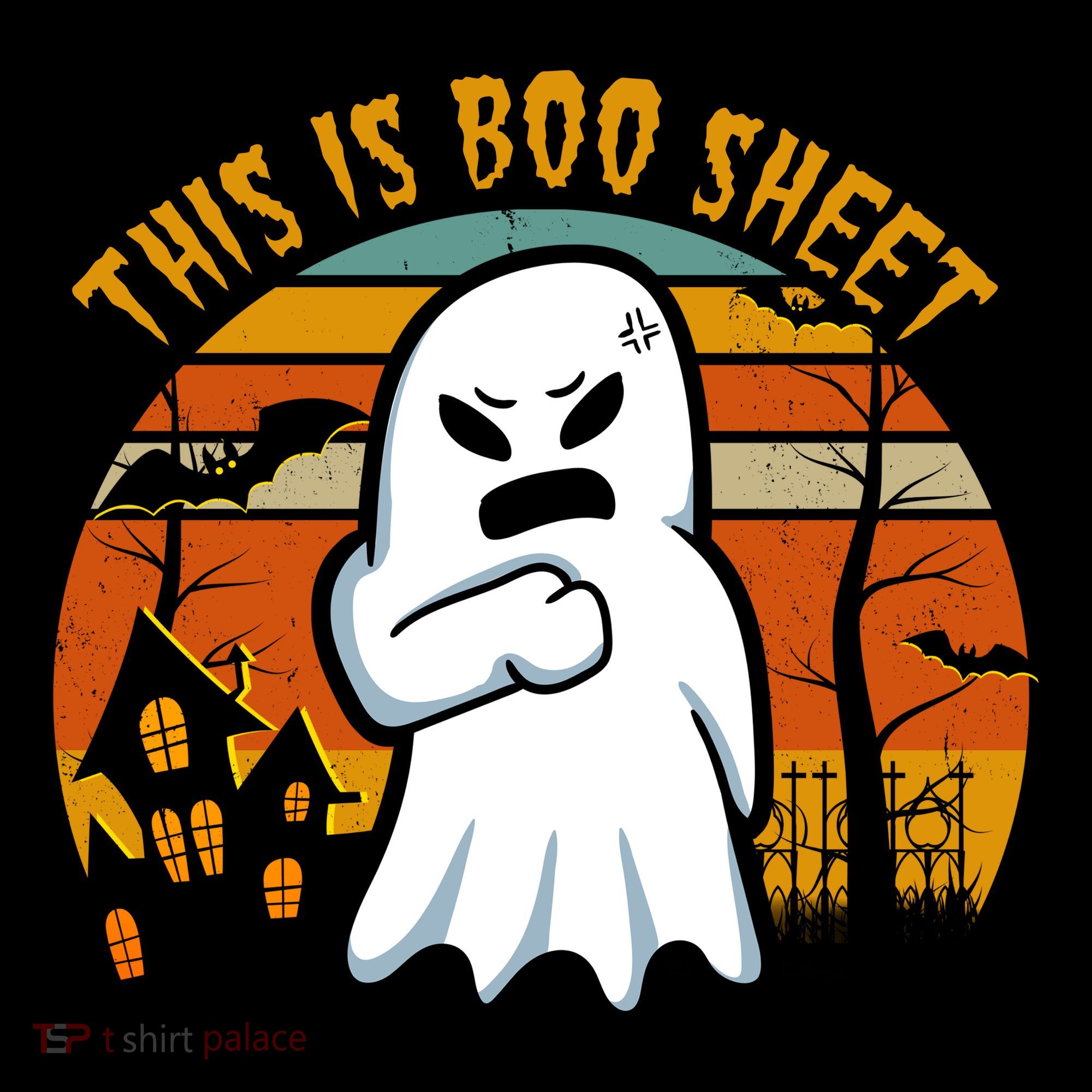 This Is Boo Sheet Ghost Spooky Sunset Funny Coffee Mug