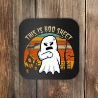 This Is Boo Sheet Ghost Spooky Sunset Funny Coaster thumb 0