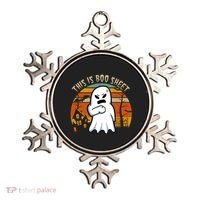 This Is Boo Sheet Ghost Spooky Sunset Funny Ornament thumb 0