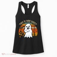 This Is Boo Sheet Ghost Spooky Sunset Funny Women's Tank Top thumb 0