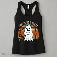 This Is Boo Sheet Ghost Spooky Sunset Funny Women's Tank Top thumb 3