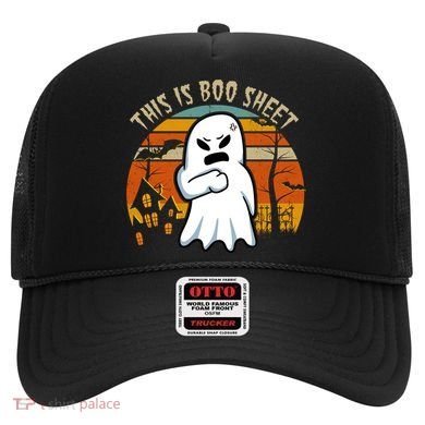 This Is Boo Sheet Ghost Spooky Sunset Funny Hat