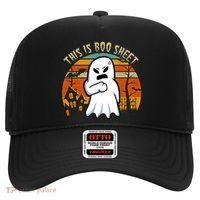 This Is Boo Sheet Ghost Spooky Sunset Funny Hat thumb 0