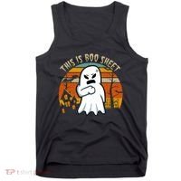 This Is Boo Sheet Ghost Spooky Sunset Funny Tank Top thumb 0