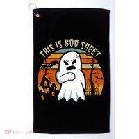 This Is Boo Sheet Ghost Spooky Sunset Funny Golf Towel thumb 0