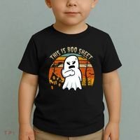 This Is Boo Sheet Ghost Spooky Sunset Funny Toddler T-Shirt thumb 2