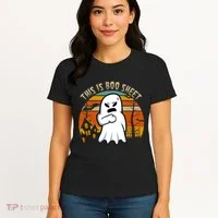 This Is Boo Sheet Ghost Spooky Sunset Funny Women's T-Shirt thumb 4