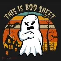 This Is Boo Sheet Ghost Spooky Sunset Funny Women's T-Shirt thumb 6