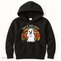 This Is Boo Sheet Ghost Spooky Sunset Funny Kids Hoodie thumb 0