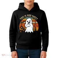 This Is Boo Sheet Ghost Spooky Sunset Funny Kids Hoodie thumb 4
