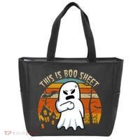 This Is Boo Sheet Ghost Spooky Sunset Funny Tote Bag thumb 0
