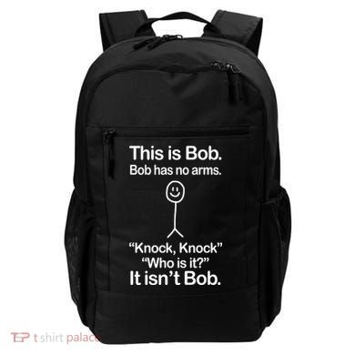 This Is Bob Knock Knock Funny Backpack