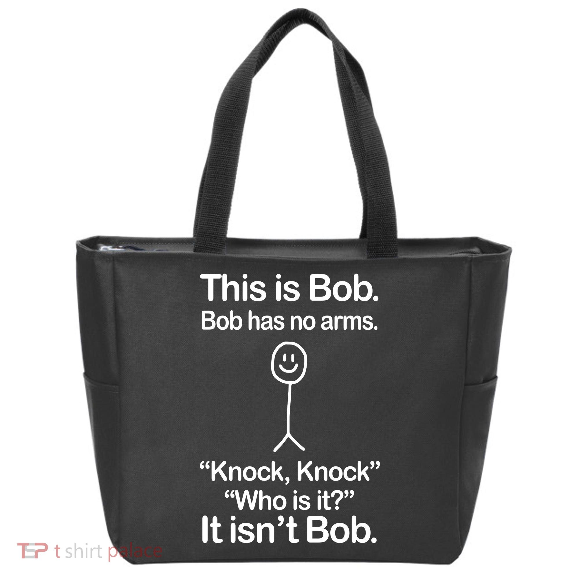 This Is Bob Knock Knock Funny Tote Bag