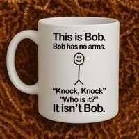 This Is Bob Knock Knock Funny Coffee Mug thumb 2