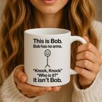 This Is Bob Knock Knock Funny Coffee Mug thumb 3