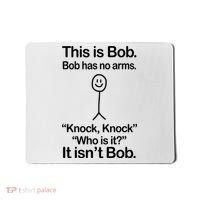 This Is Bob Knock Knock Funny Mousepad thumb 0