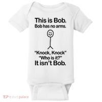 This Is Bob Knock Knock Funny Baby Bodysuit thumb 0