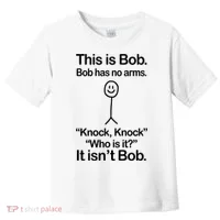 This Is Bob Knock Knock Funny Toddler T-Shirt thumb 0