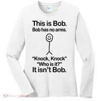 This Is Bob Knock Knock Funny Women's Long Sleeve Shirt thumb 0