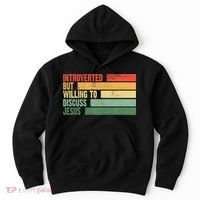 Trendy Introverted But Willing To Discuss Jesus Hoodie thumb 0