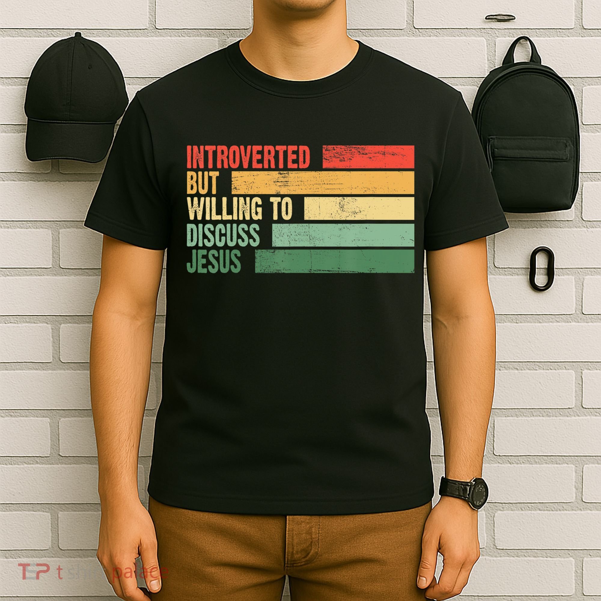 Trendy Introverted But Willing To Discuss Jesus T-Shirt