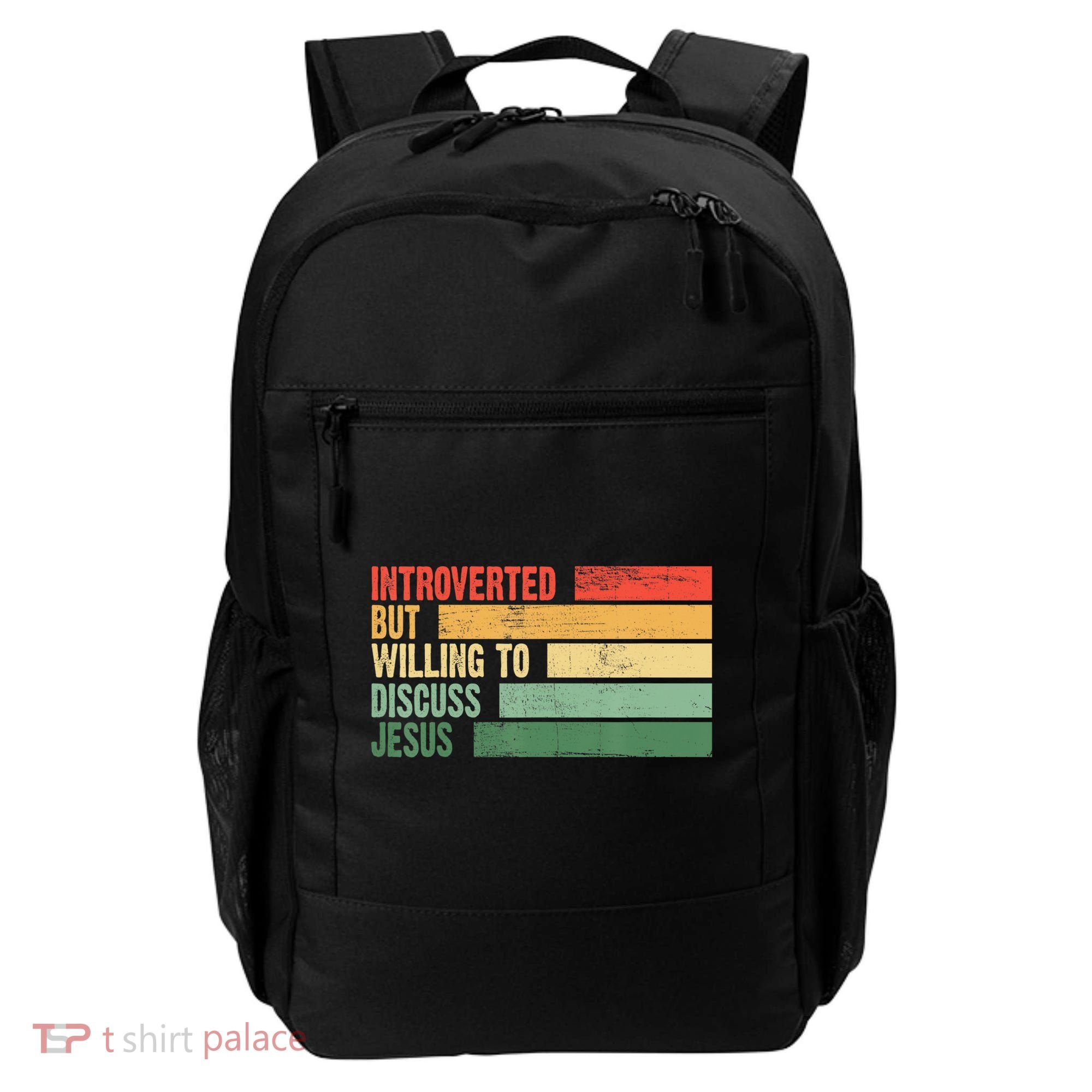Trendy Introverted But Willing To Discuss Jesus Backpack