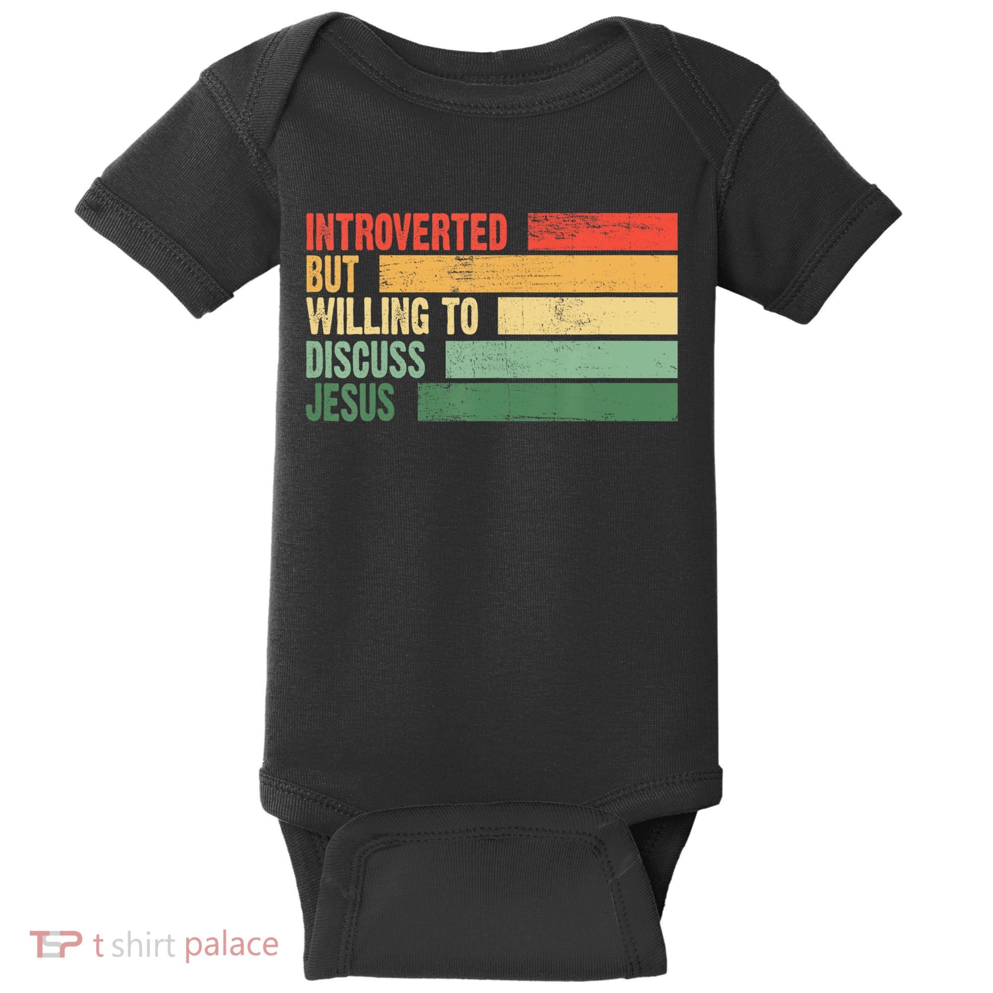Trendy Introverted But Willing To Discuss Jesus Baby Bodysuit