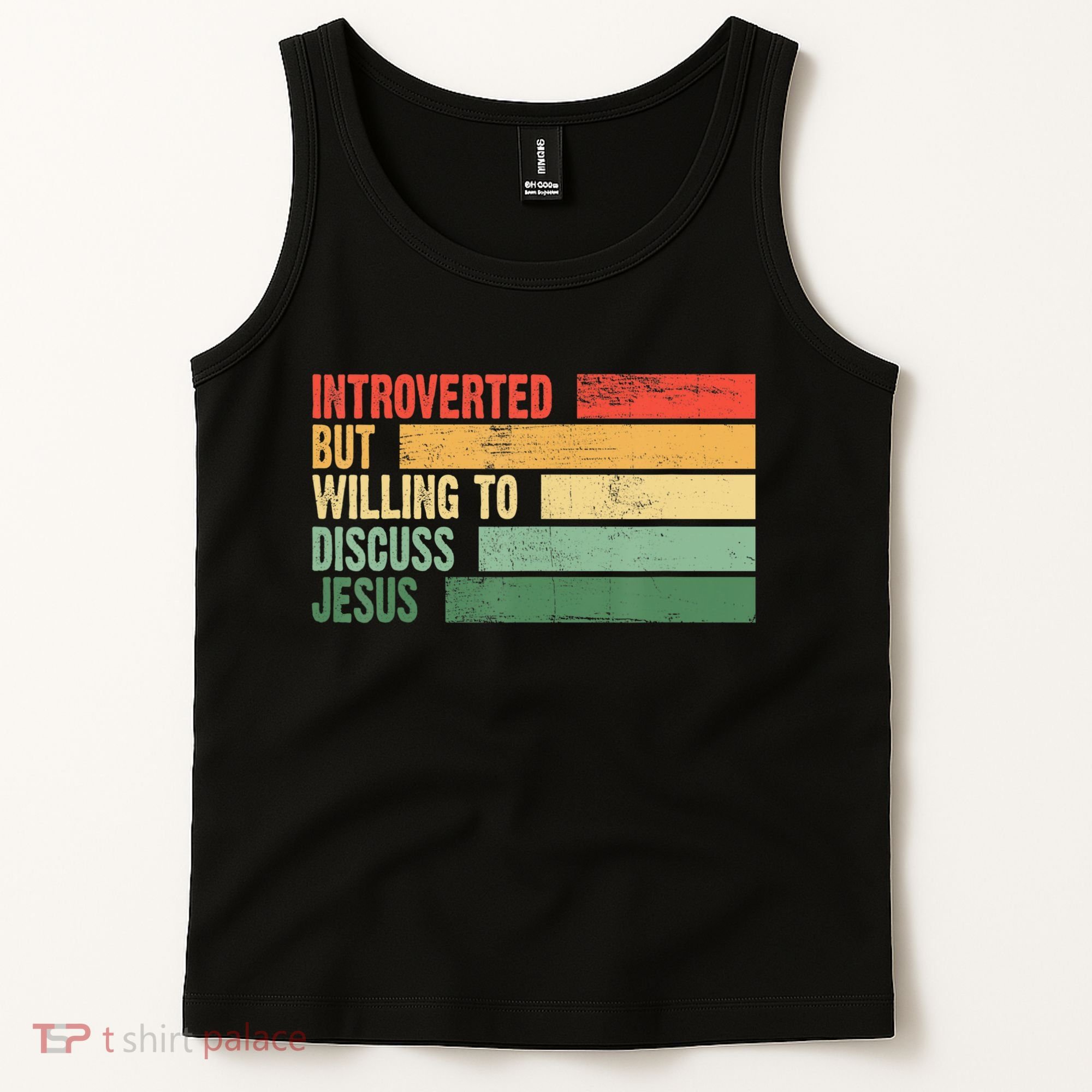 Trendy Introverted But Willing To Discuss Jesus Tank Top