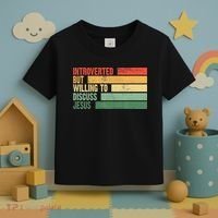 Trendy Introverted But Willing To Discuss Jesus Toddler T-Shirt thumb 3
