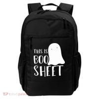 This Is Boo Sheet Ghost Retro Halloween Costume Backpack thumb 0