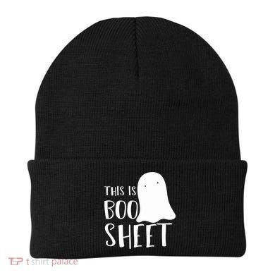 This Is Boo Sheet Ghost Retro Halloween Costume Beanie