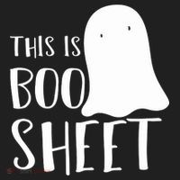 This Is Boo Sheet Ghost Retro Halloween Costume Beanie thumb 2