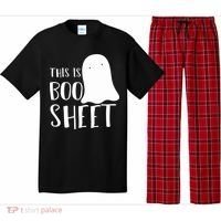 This Is Boo Sheet Ghost Retro Halloween Costume Pajama Set thumb 0