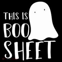 This Is Boo Sheet Ghost Retro Halloween Costume Women's Hoodie thumb 2