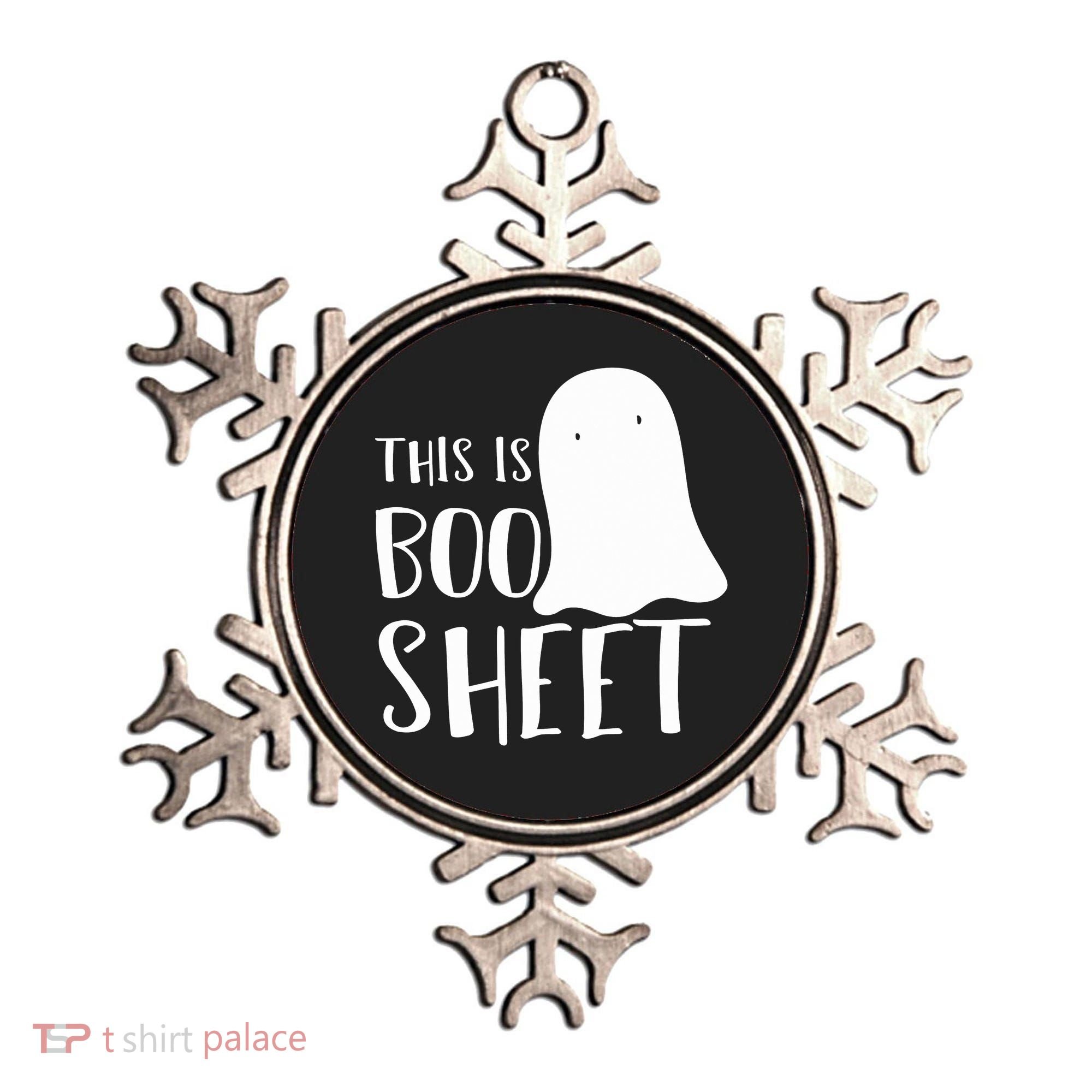 This Is Boo Sheet Ghost Retro Halloween Costume Ornament