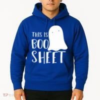 This Is Boo Sheet Ghost Retro Halloween Costume Hoodie thumb 2