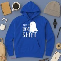 This Is Boo Sheet Ghost Retro Halloween Costume Hoodie thumb 3