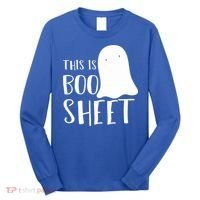 This Is Boo Sheet Ghost Retro Halloween Costume Long Sleeve Shirt thumb 0