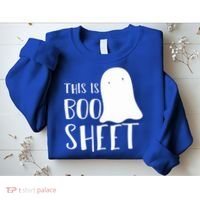This Is Boo Sheet Ghost Retro Halloween Costume Sweatshirt thumb 2