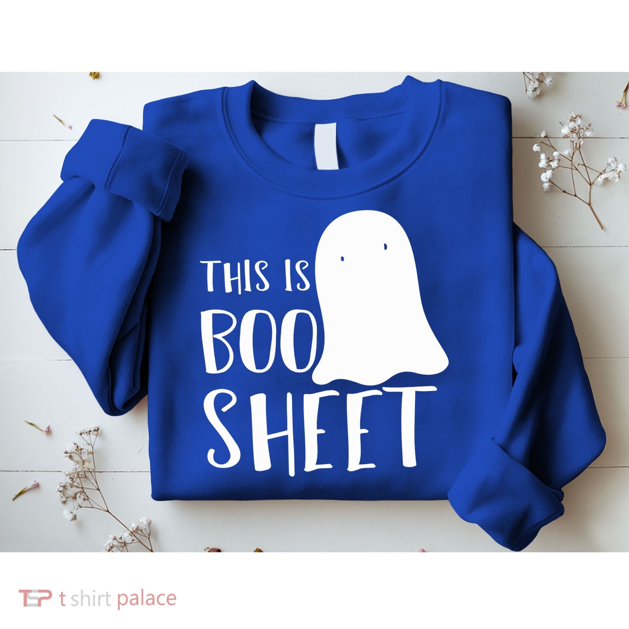 This Is Boo Sheet Ghost Retro Halloween Costume Sweatshirt