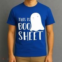 This Is Boo Sheet Ghost Retro Halloween Costume T-Shirt thumb 3