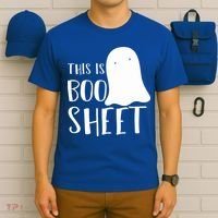 This Is Boo Sheet Ghost Retro Halloween Costume T-Shirt thumb 6
