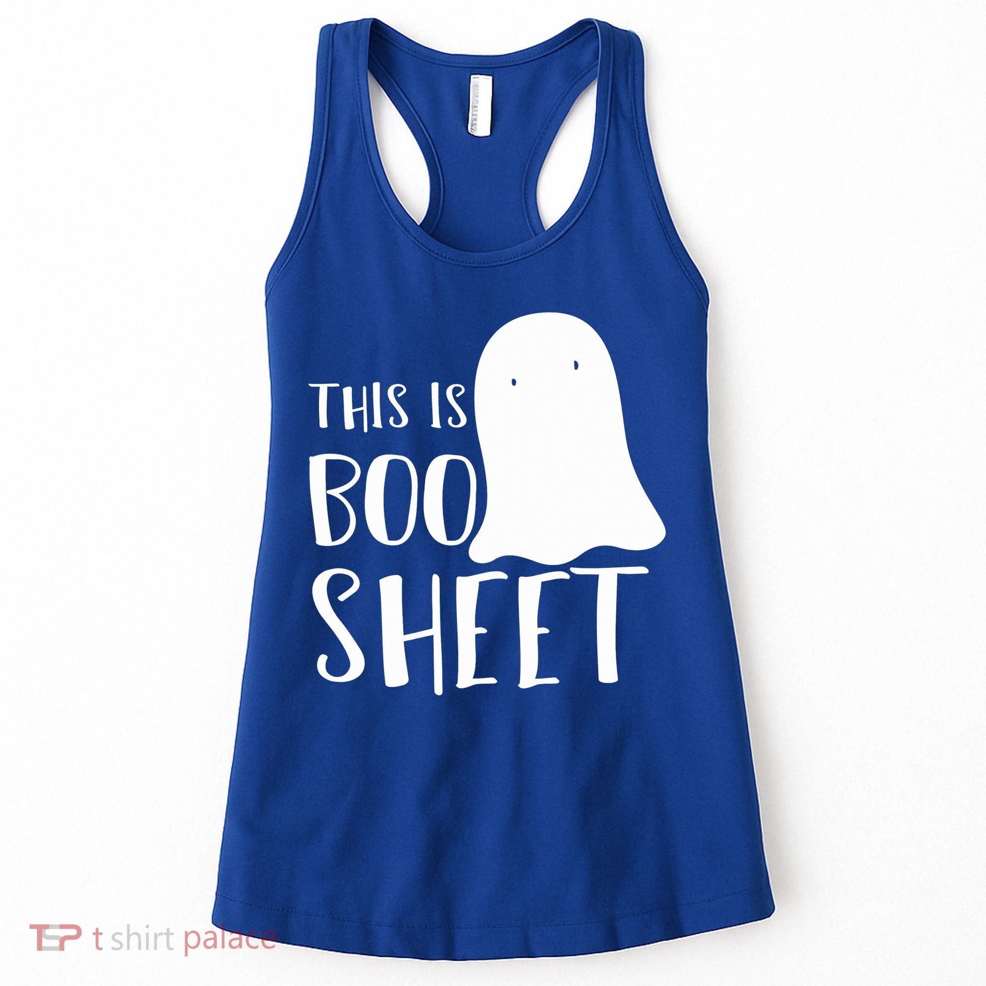 This Is Boo Sheet Ghost Retro Halloween Costume Women's Tank Top