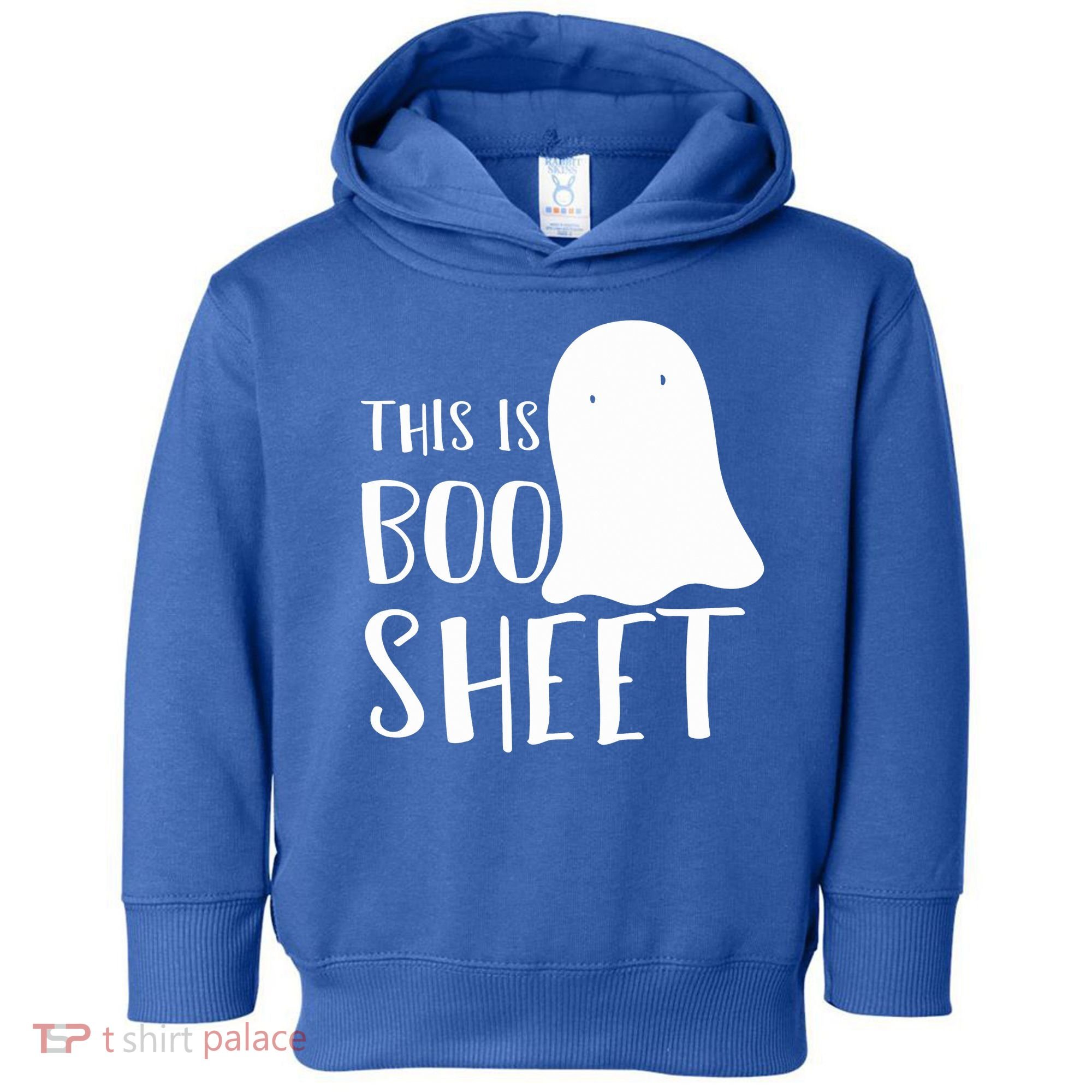 This Is Boo Sheet Ghost Retro Halloween Costume Toddler Hoodie